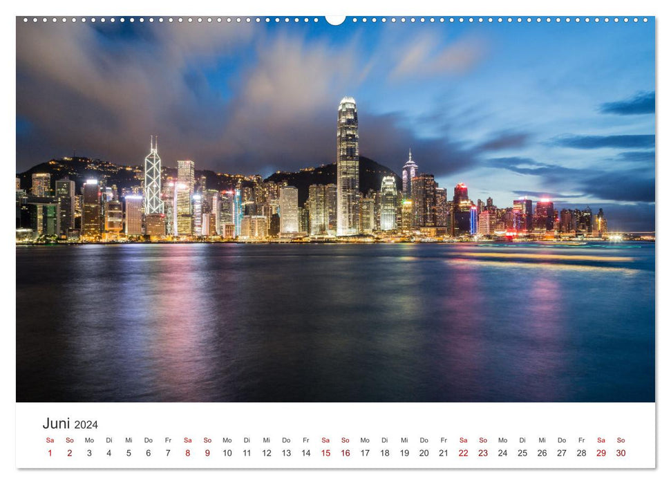 Hong Kong - A fascinating cosmopolitan city. (CALVENDO Premium Wall Calendar 2024) 