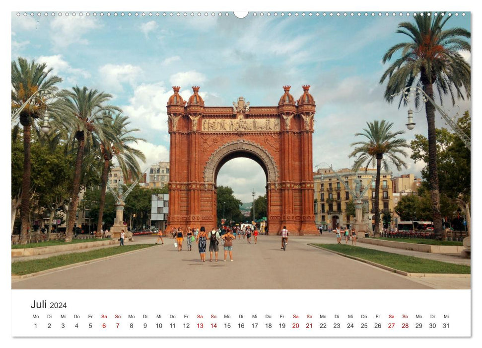 Barcelone - La belle capitale de la Catalogne. (Calendrier mural CALVENDO Premium 2024) 