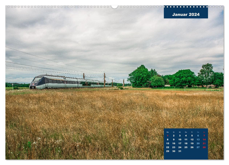 Dänische Eisenbahnen (CALVENDO Wandkalender 2024)