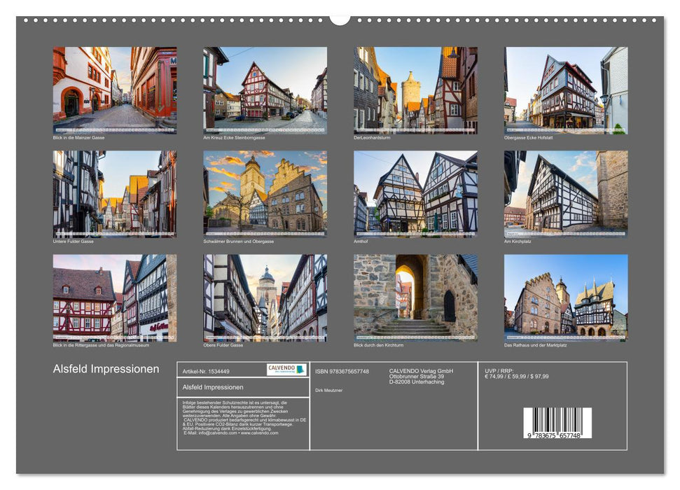 Alsfeld Impressionen (CALVENDO Premium Wandkalender 2024)