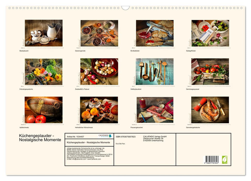 Chat en cuisine - moments nostalgiques (Calendrier mural CALVENDO 2024) 