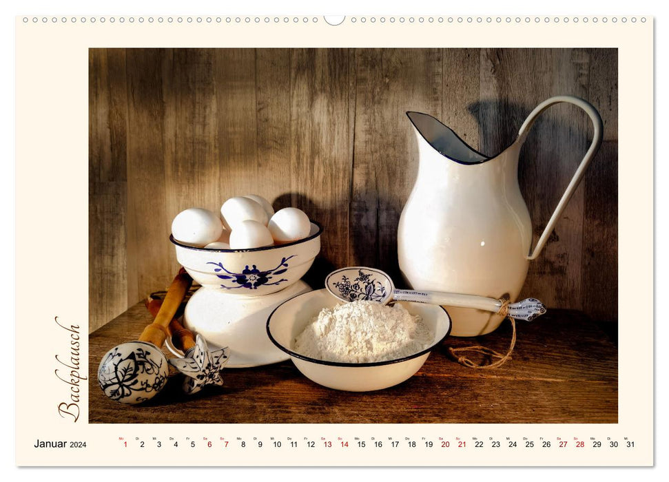 Kitchen chat - nostalgic moments (CALVENDO wall calendar 2024) 