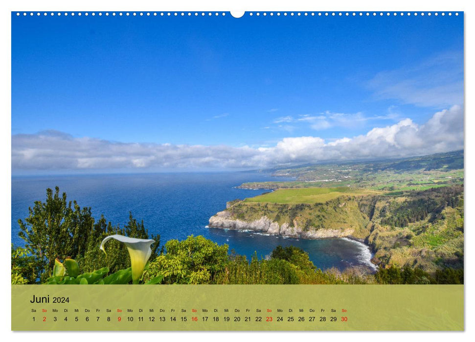 Azores Island of São Miguel (CALVENDO Wall Calendar 2024) 