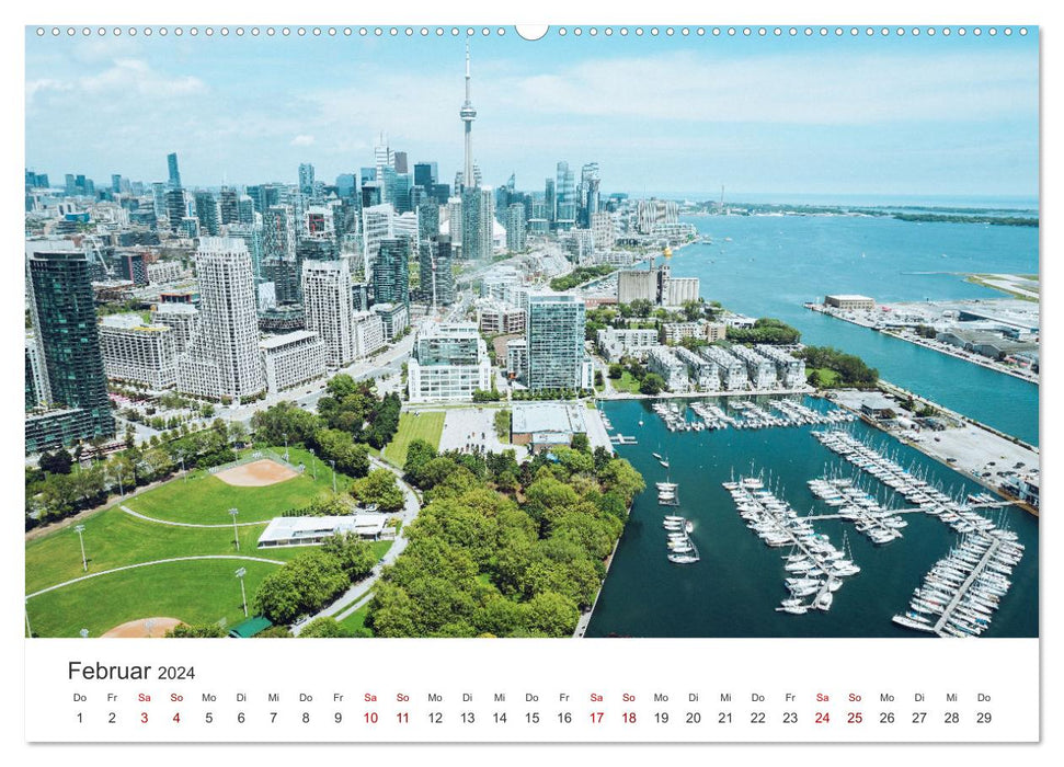 Toronto - Aperçu d'une grande ville. (Calendrier mural CALVENDO Premium 2024) 