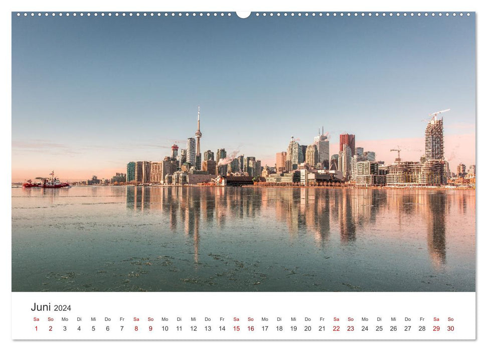 Toronto - Aperçu d'une grande ville. (Calendrier mural CALVENDO Premium 2024) 