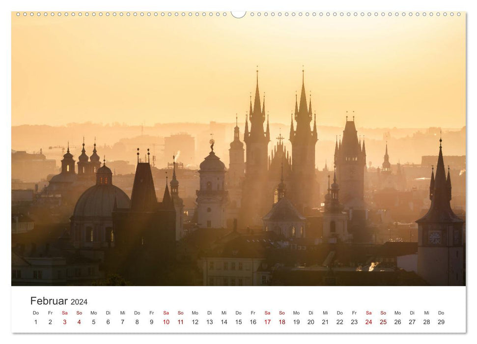 Prague - The beautiful capital of the Czech Republic. (CALVENDO Premium Wall Calendar 2024) 