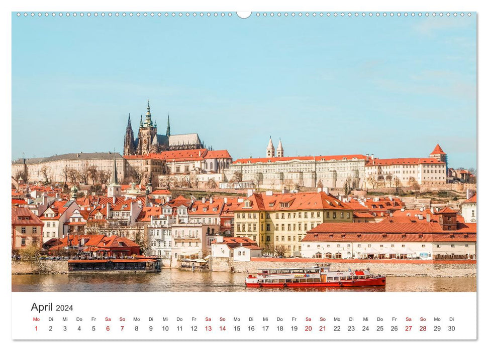 Prague - The beautiful capital of the Czech Republic. (CALVENDO Premium Wall Calendar 2024) 