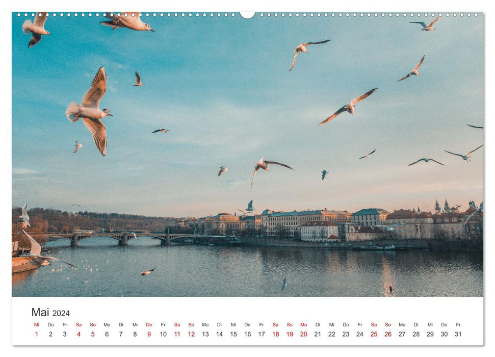 Prague - The beautiful capital of the Czech Republic. (CALVENDO Premium Wall Calendar 2024) 