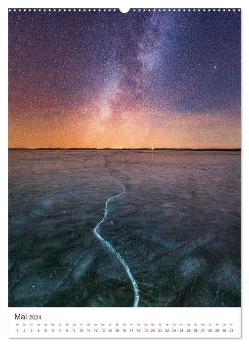 Magischer Nachthimmel - Einzigartige Aufnahmen der Milchstraße. (CALVENDO Premium Wandkalender 2024)