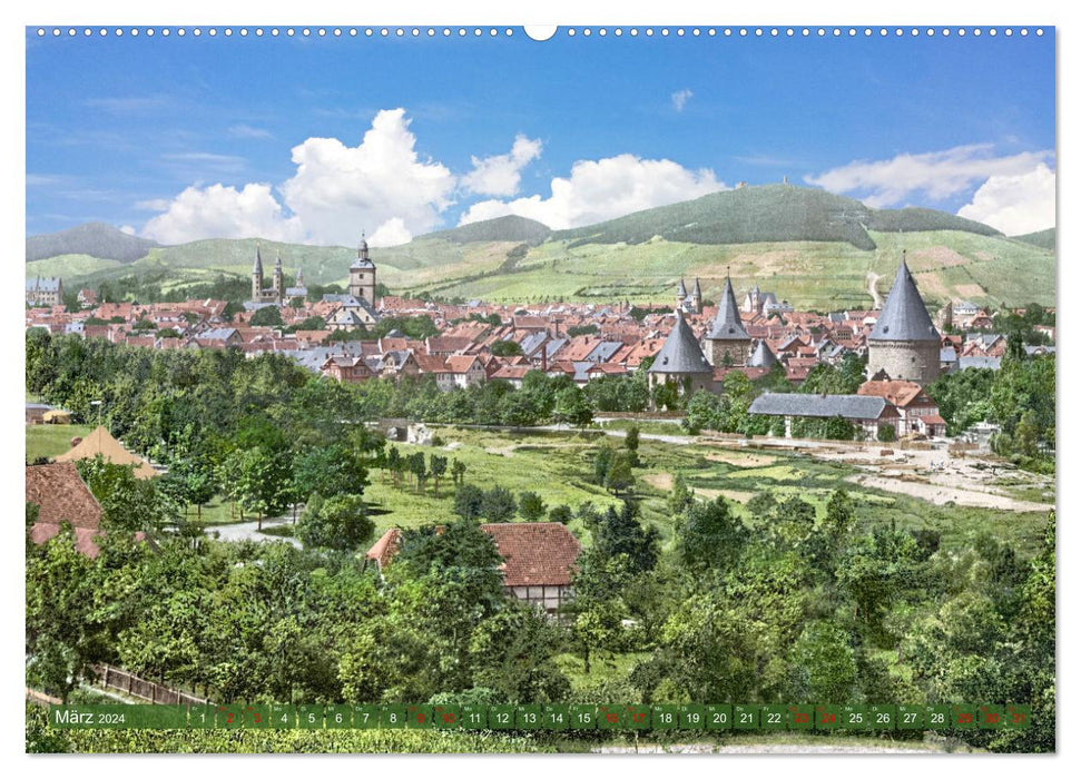 The western Harz during the imperial period - photos newly restored (CALVENDO Premium Wall Calendar 2024) 