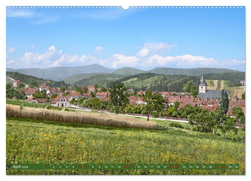 The western Harz during the imperial period - photos newly restored (CALVENDO Premium Wall Calendar 2024) 