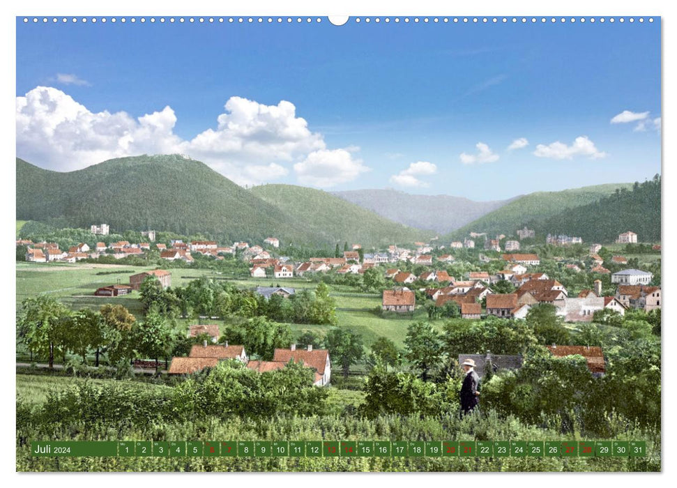 The western Harz during the imperial period - photos newly restored (CALVENDO Premium Wall Calendar 2024) 