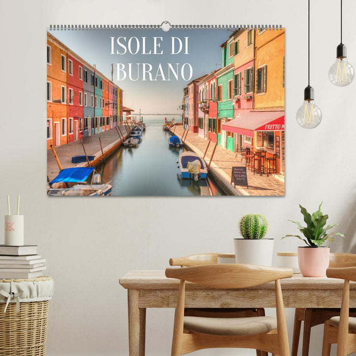 Îles de Burano (Calendrier mural CALVENDO 2024) 