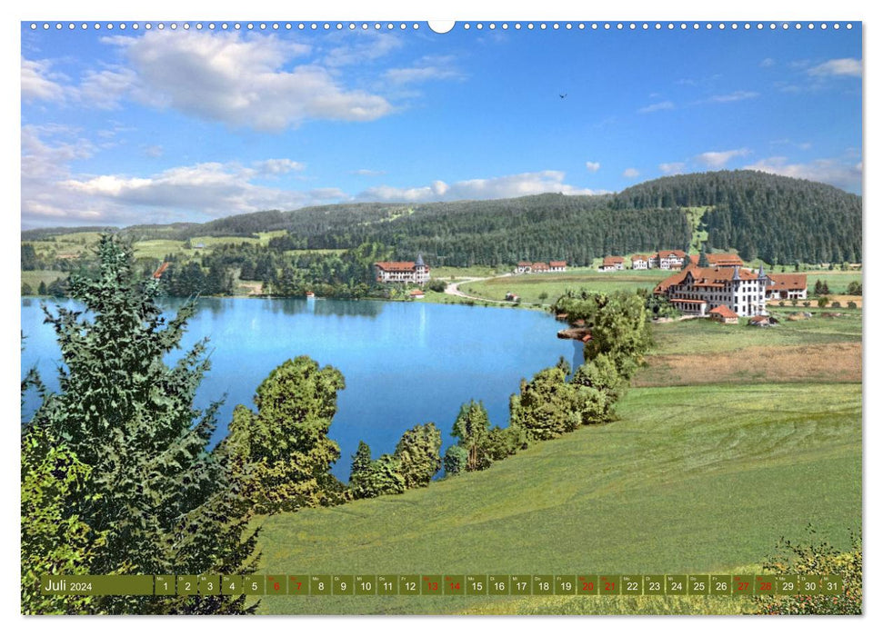 The Black Forest in Imperial times - photos newly restored (CALVENDO Premium Wall Calendar 2024) 