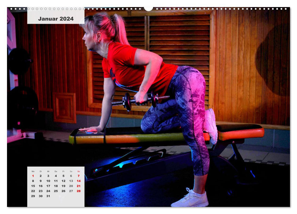 Fit durch das Jahr. Training für einen gesunden Körper (CALVENDO Premium Wandkalender 2024)