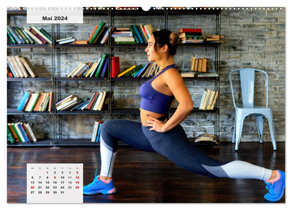 Fit durch das Jahr. Training für einen gesunden Körper (CALVENDO Premium Wandkalender 2024)