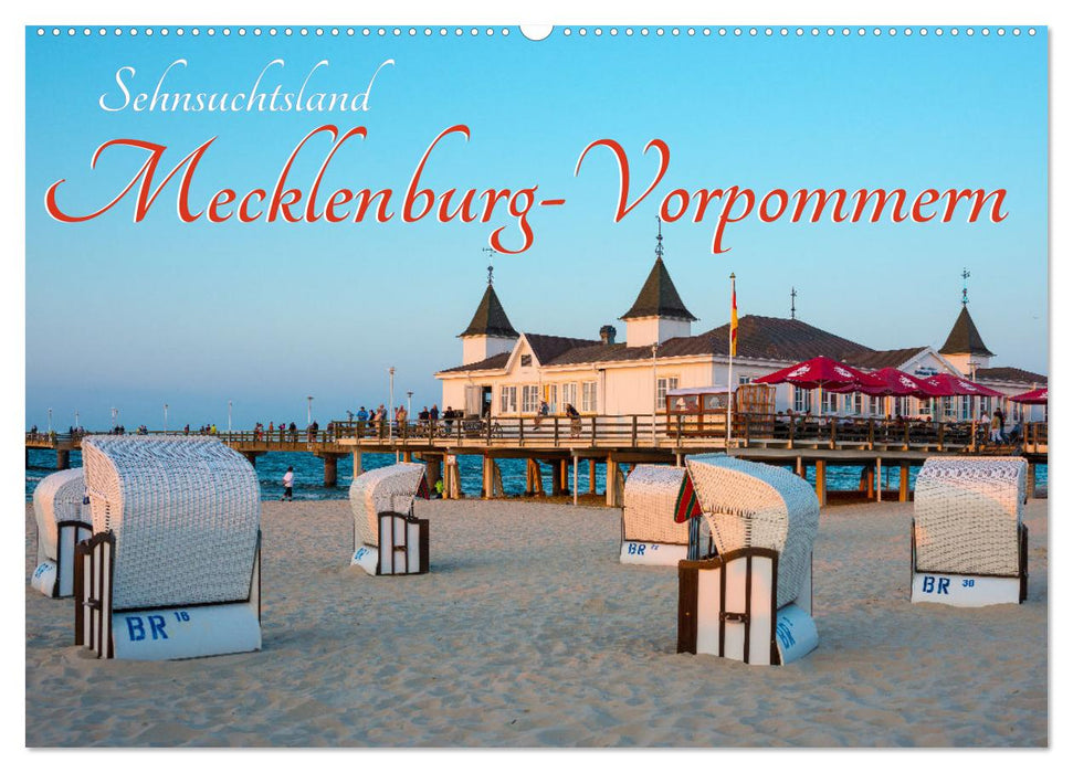 Sehnsuchtsland Mecklenburg-Vorpommern (CALVENDO Wandkalender 2024)
