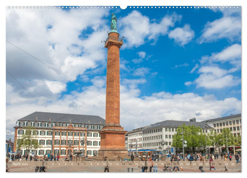 Darmstadt in the light (CALVENDO Premium Wall Calendar 2024) 