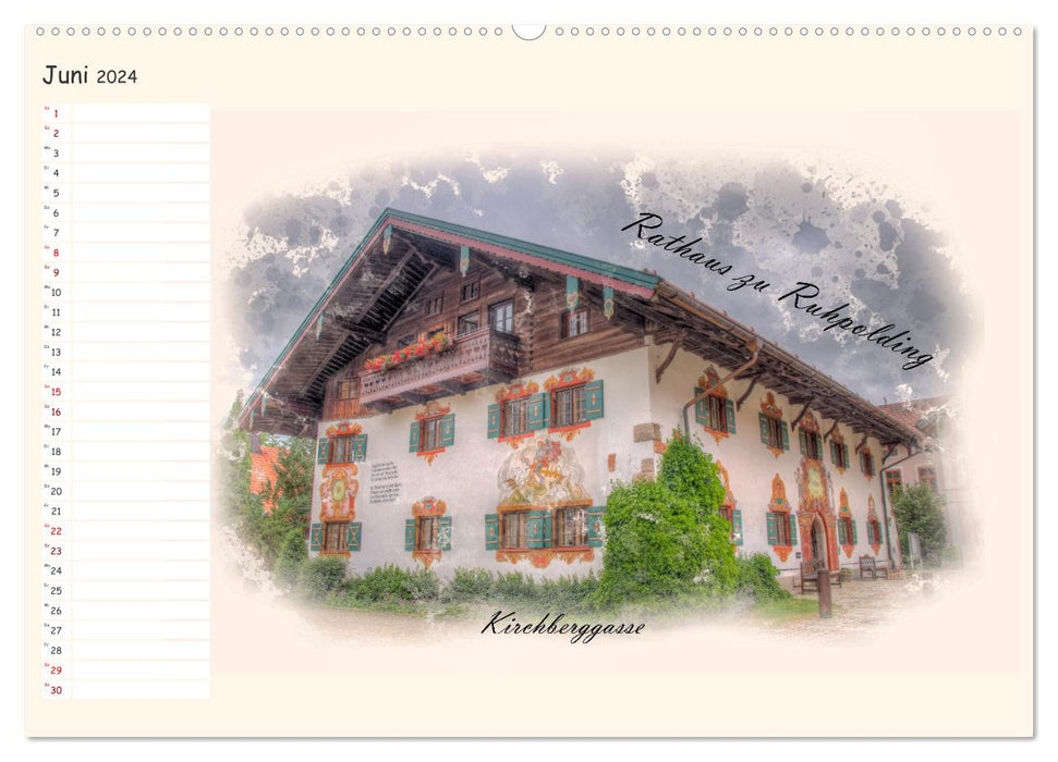 Ruhpolding my beautiful village (CALVENDO Premium Wall Calendar 2024) 