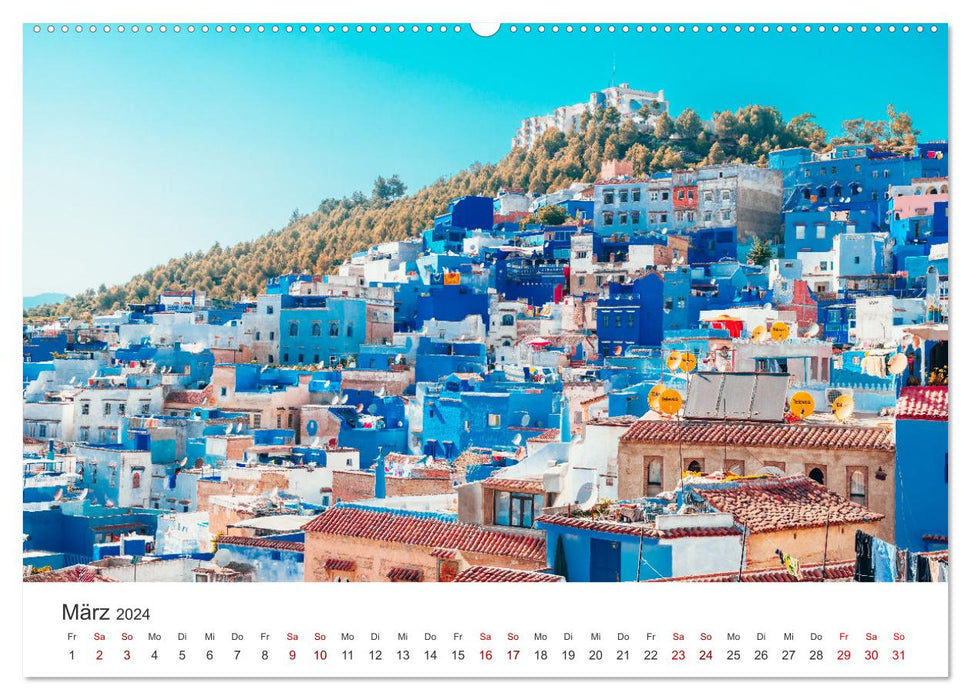 Marokko - Eine wunderbare Reise nach Nordafrika. (CALVENDO Wandkalender 2024)