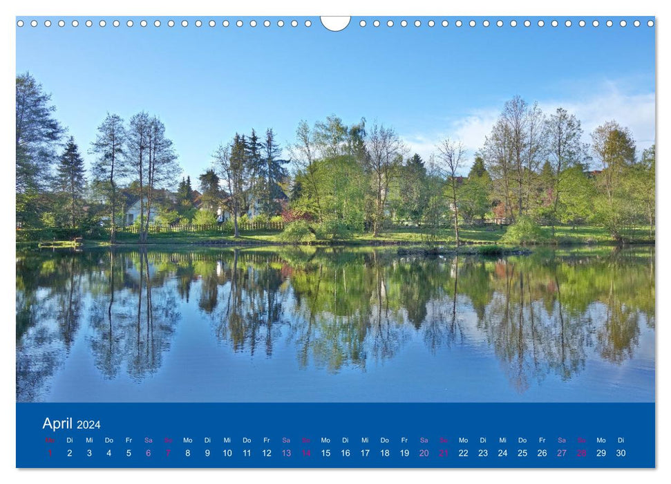 Limbach-Oberfrohna - the beautiful city park through the seasons (CALVENDO wall calendar 2024) 