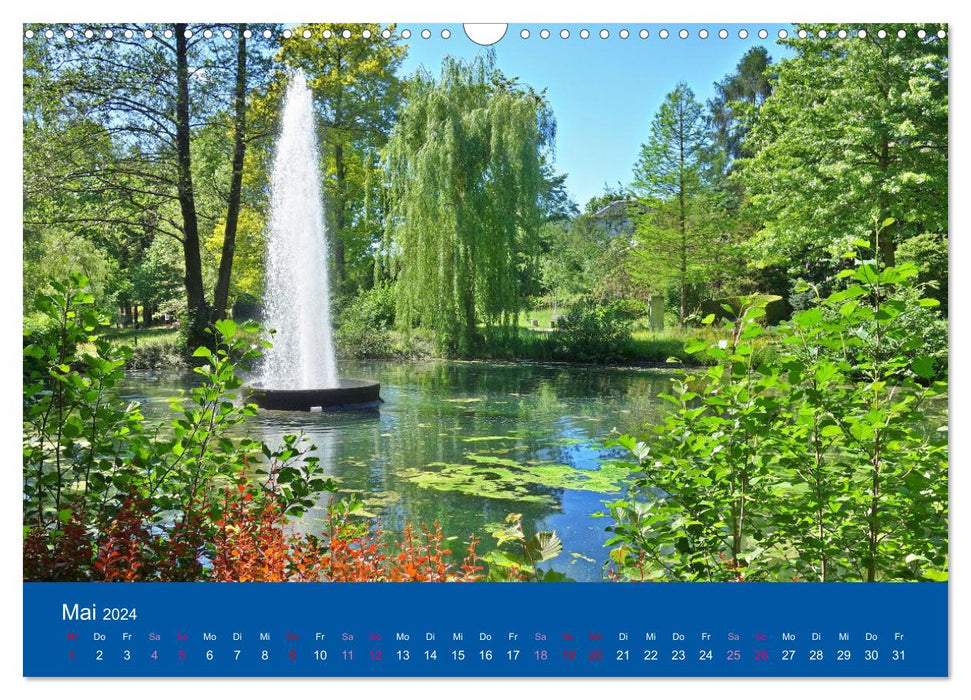 Limbach-Oberfrohna - the beautiful city park through the seasons (CALVENDO wall calendar 2024) 
