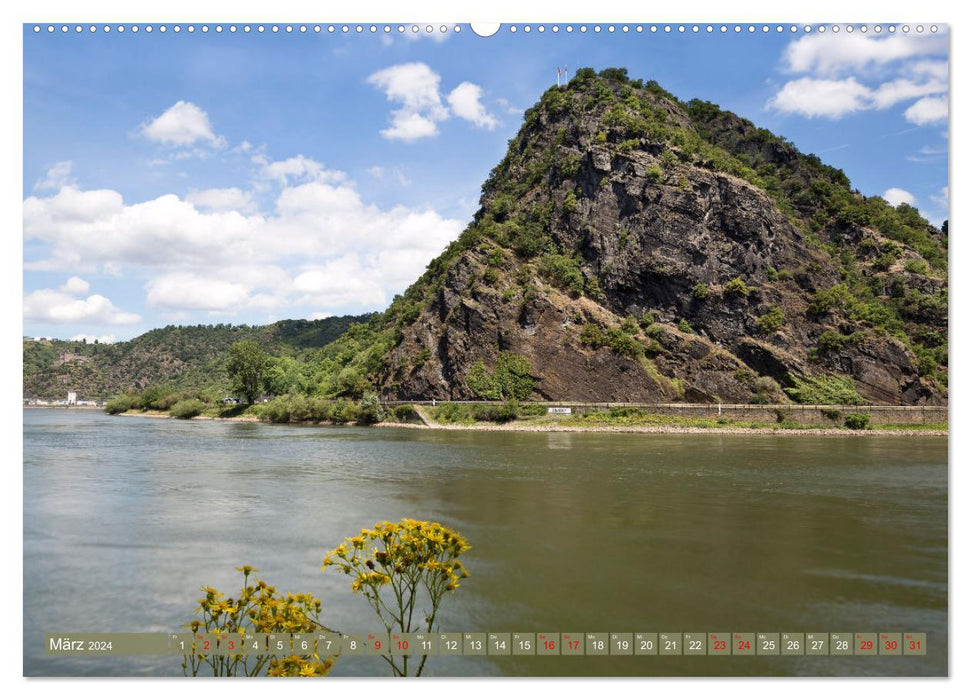 Upper Middle Rhine Valley longing destination for romantics (CALVENDO wall calendar 2024) 