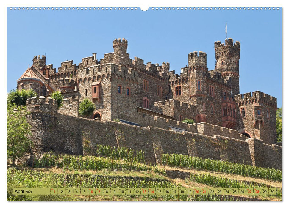 Upper Middle Rhine Valley longing destination for romantics (CALVENDO wall calendar 2024) 