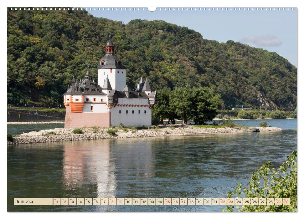 Upper Middle Rhine Valley longing destination for romantics (CALVENDO wall calendar 2024) 