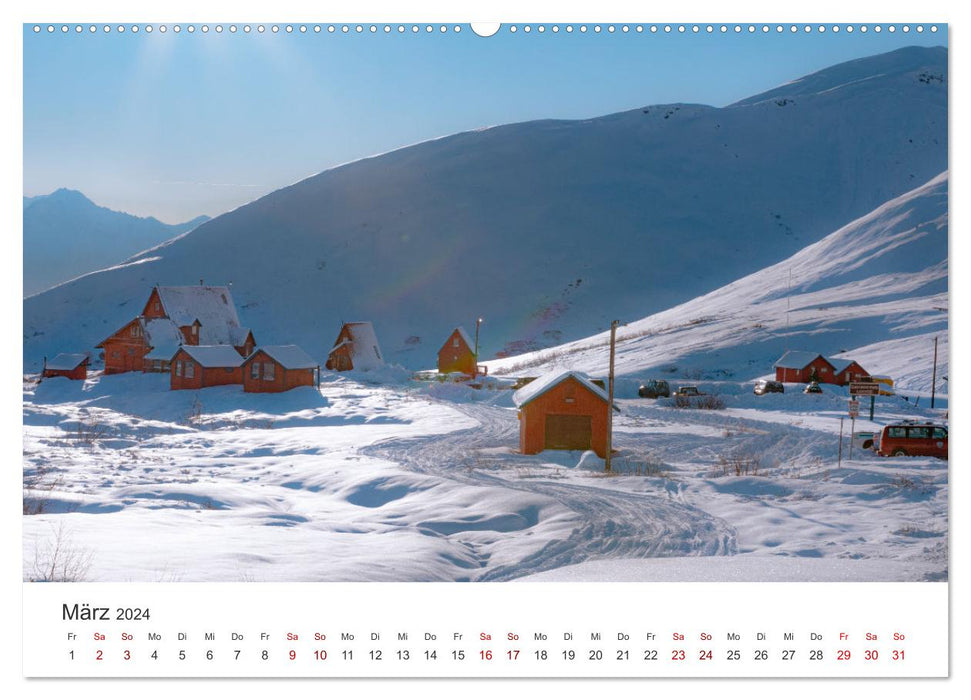 Alaska - insights into the northern country. (CALVENDO wall calendar 2024) 