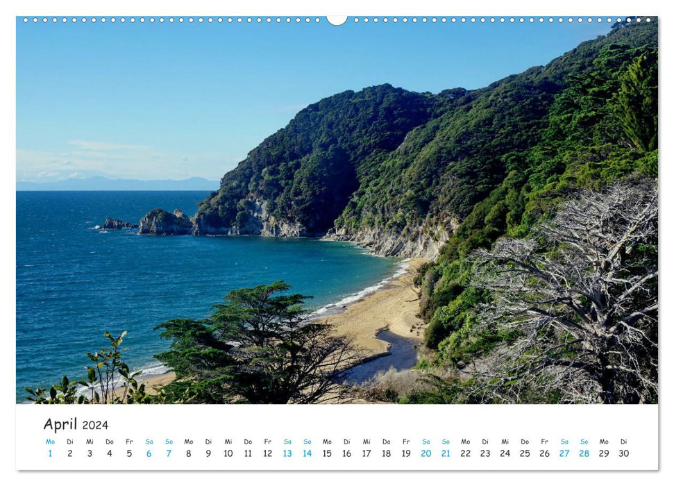 Neuseeland - Berge, Seen und Meer (CALVENDO Premium Wandkalender 2024)