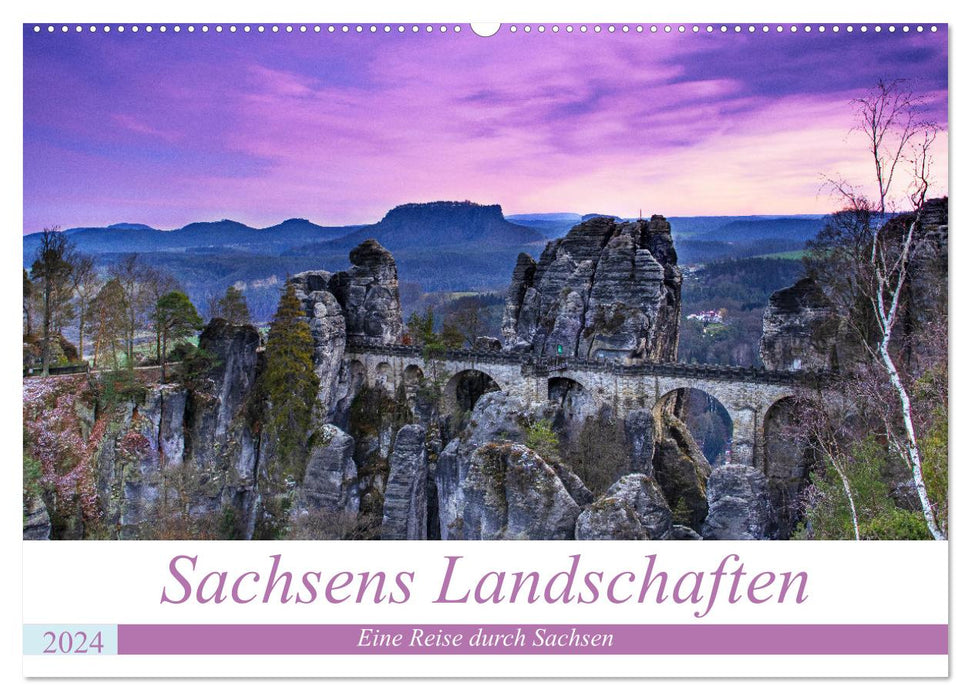 Sachsens Landschaften (CALVENDO Wandkalender 2024)