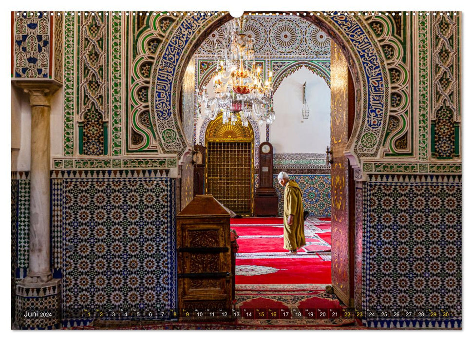 Fès - Marokko wie im Mittelalter (CALVENDO Premium Wandkalender 2024)