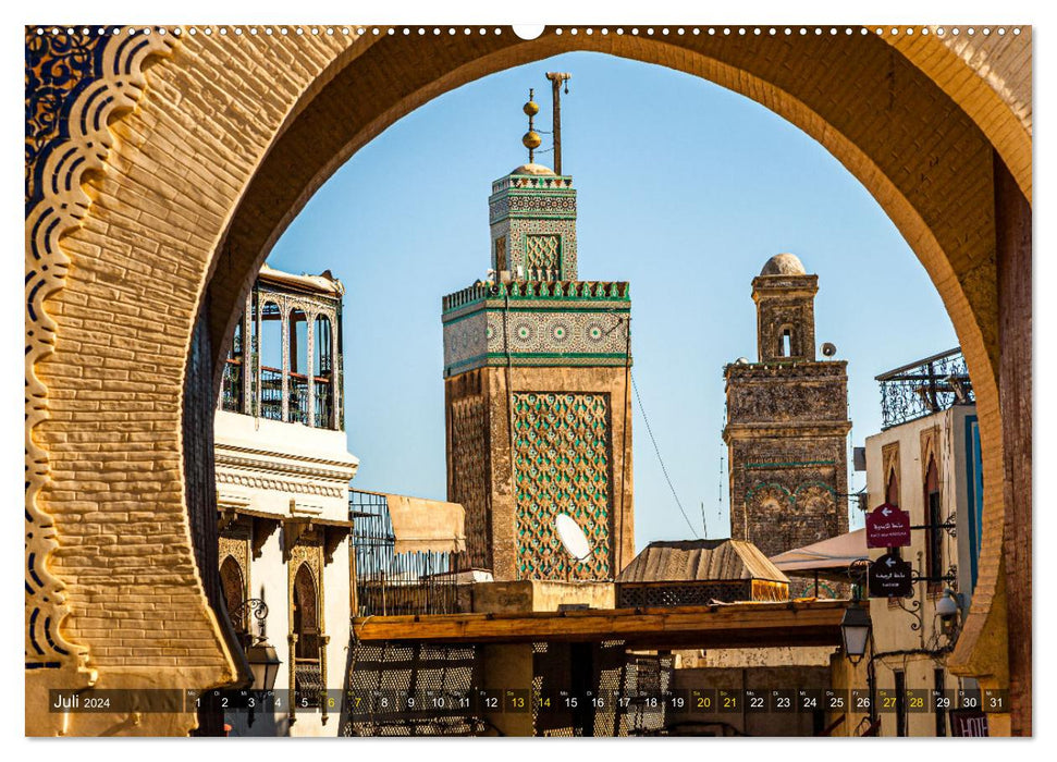 Fès - Marokko wie im Mittelalter (CALVENDO Premium Wandkalender 2024)