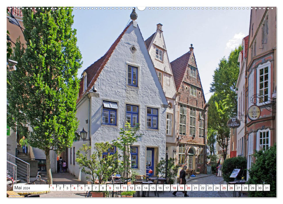 Ansichten von Bremen und Bremerhaven (CALVENDO Wandkalender 2024)