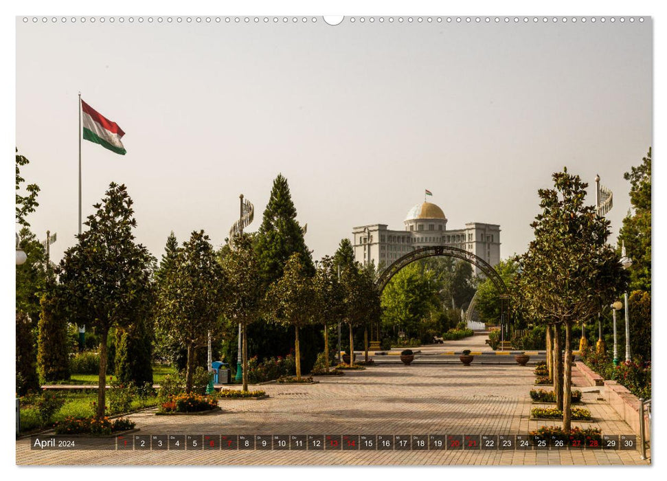 Duschanbe – Hauptstadt von Tadschikistan (CALVENDO Premium Wandkalender 2024)