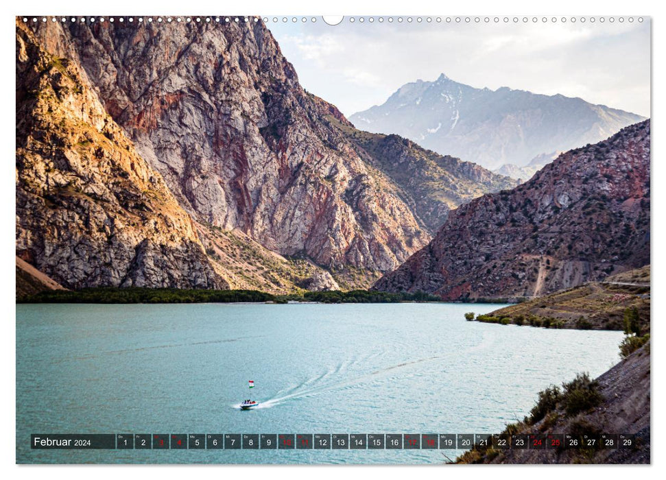 Auf der Seidenstraße durch das Pamir-Gebirge (CALVENDO Premium Wandkalender 2024)