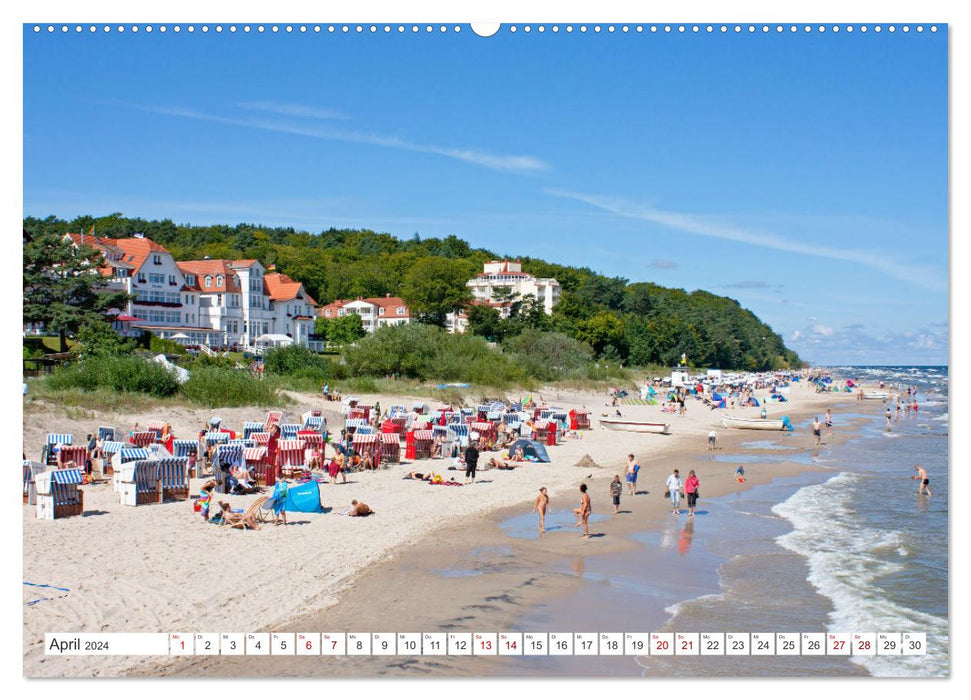 Usedom Island - waves, beach and more (CALVENDO wall calendar 2024) 