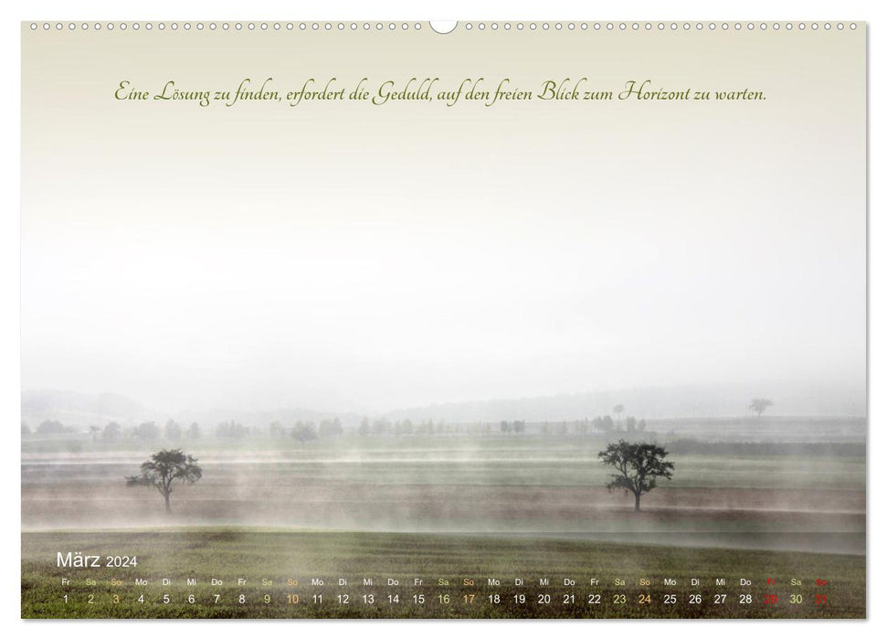 There is no such thing as bad weather (CALVENDO wall calendar 2024) 