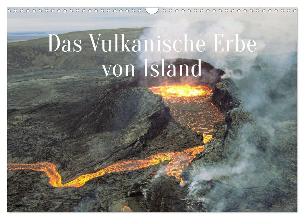 The Volcanic Heritage of Iceland (CALVENDO Wall Calendar 2024) 