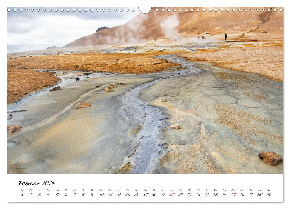 Das Vulkanische Erbe von Island (CALVENDO Wandkalender 2024)