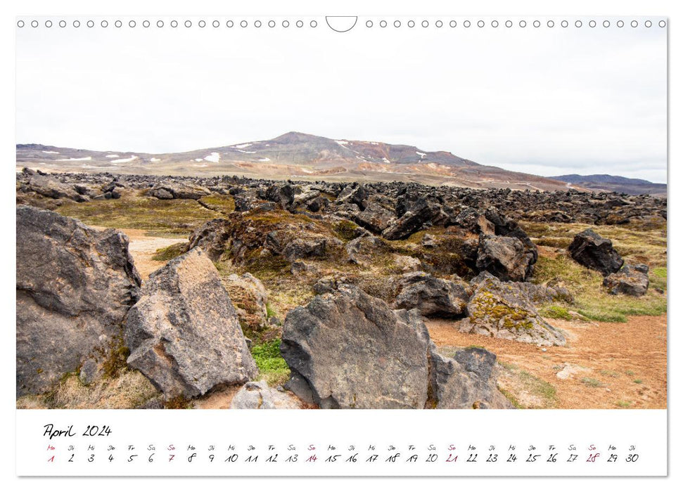 The Volcanic Heritage of Iceland (CALVENDO Wall Calendar 2024) 