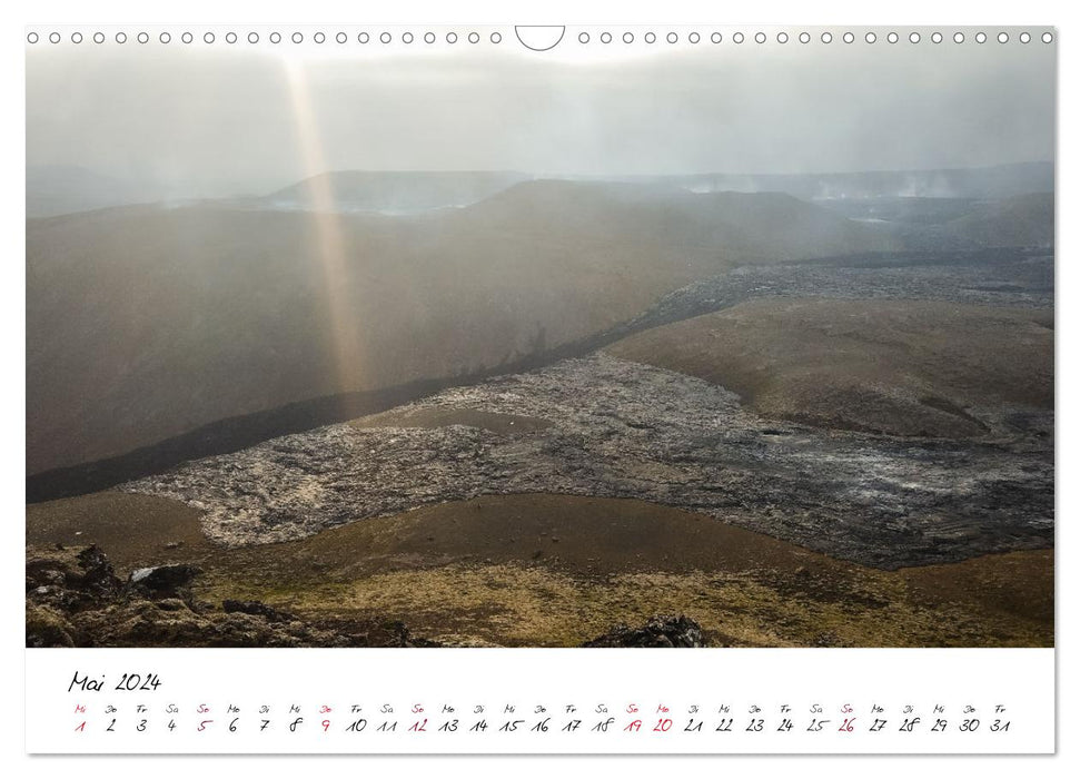 Das Vulkanische Erbe von Island (CALVENDO Wandkalender 2024)