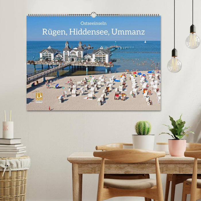 Ostseeinseln Rügen, Hiddensee, Ummanz (CALVENDO Wandkalender 2024)