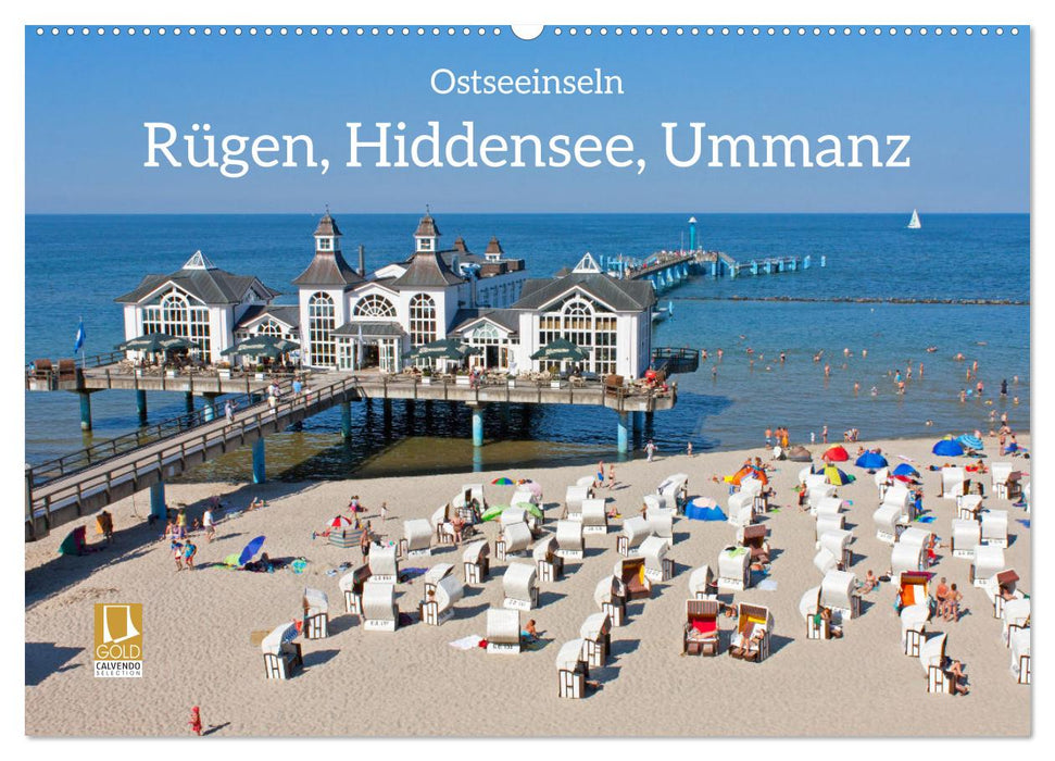 Baltic Sea islands of Rügen, Hiddensee, Ummanz (CALVENDO wall calendar 2024) 