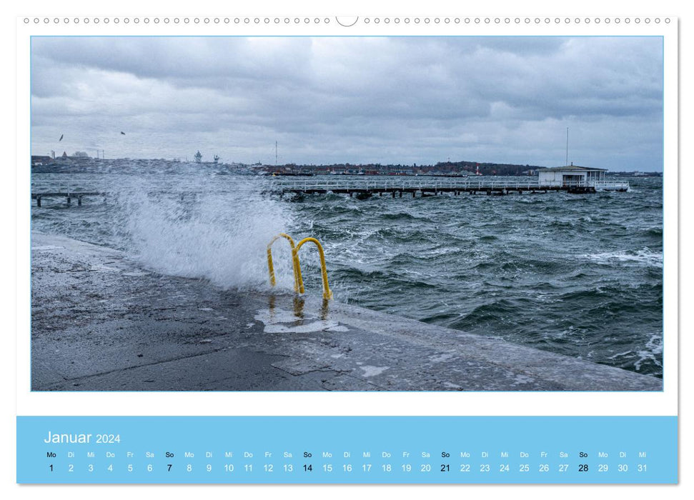 Kiel: Maritime Impressionen (CALVENDO Wandkalender 2024)