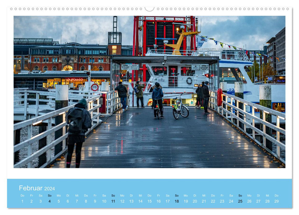 Kiel: Maritime Impressionen (CALVENDO Wandkalender 2024)