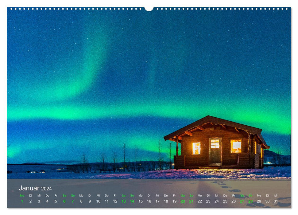 Naturwunder Polarlicht (CALVENDO Premium Wandkalender 2024)