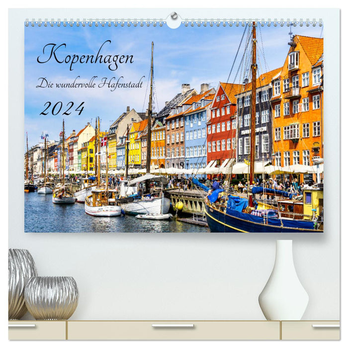 Copenhague - La merveilleuse ville portuaire (Calvendo Premium Wall Calendar 2024) 