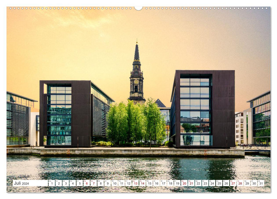 Copenhague - La merveilleuse ville portuaire (Calvendo Premium Wall Calendar 2024) 